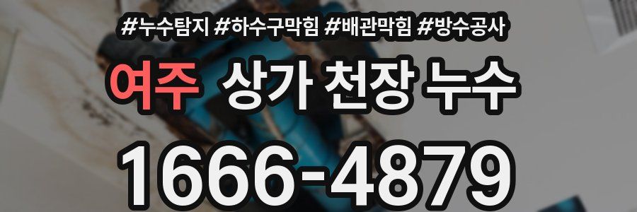 여주 상가 천장 누수