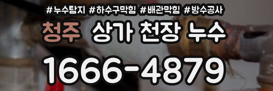 청주 상가 천장 누수