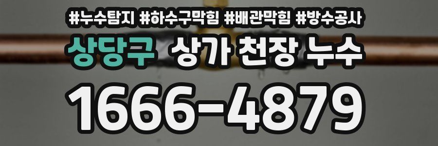 상당구 상가 천장 누수