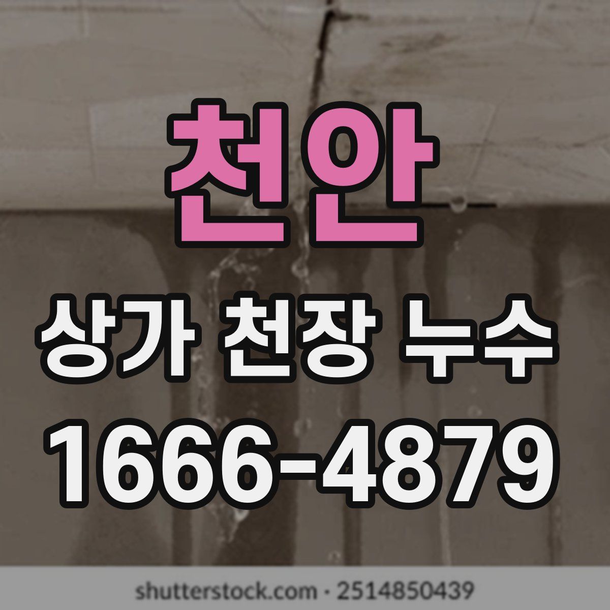 천안 상가 천장 누수