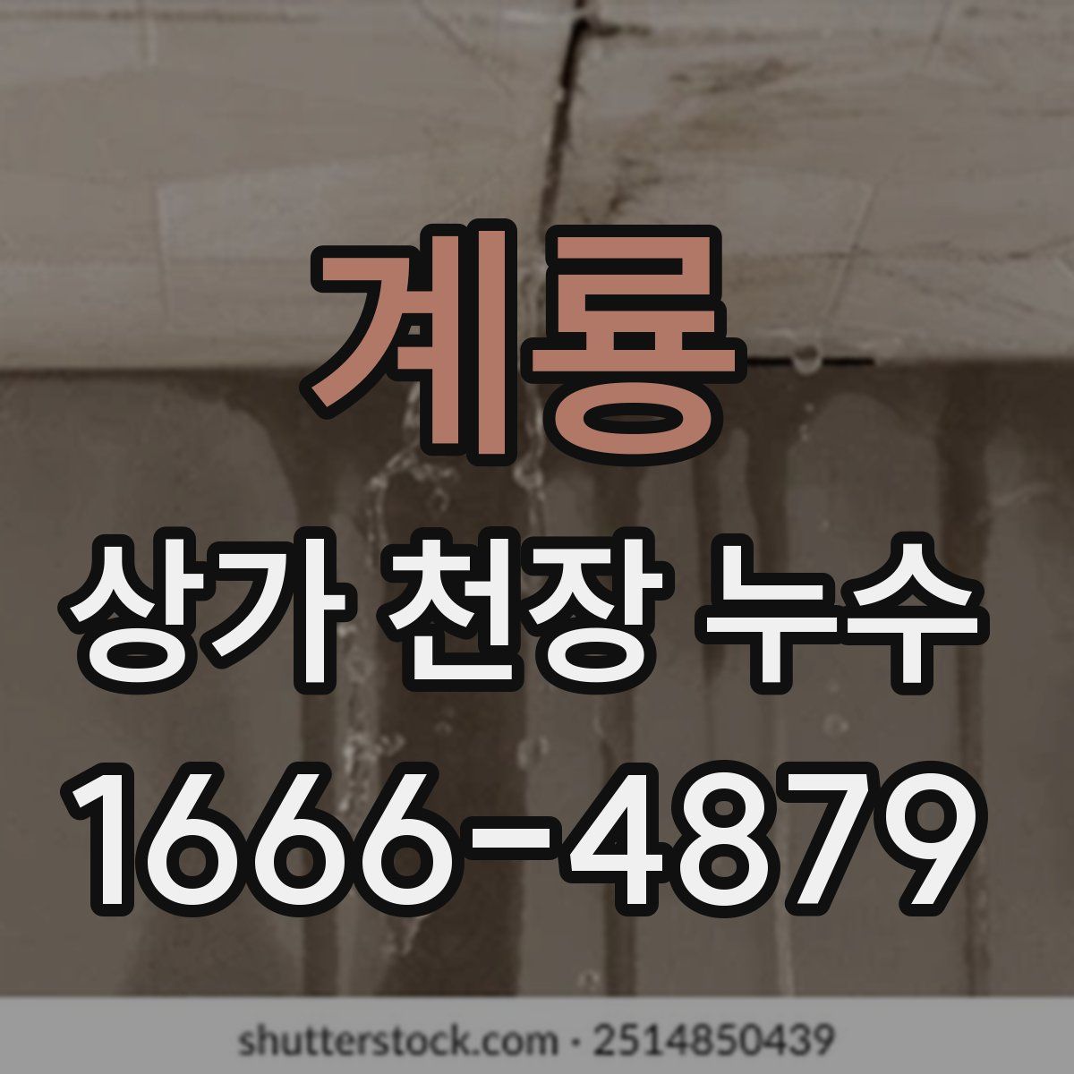 계룡 상가 천장 누수