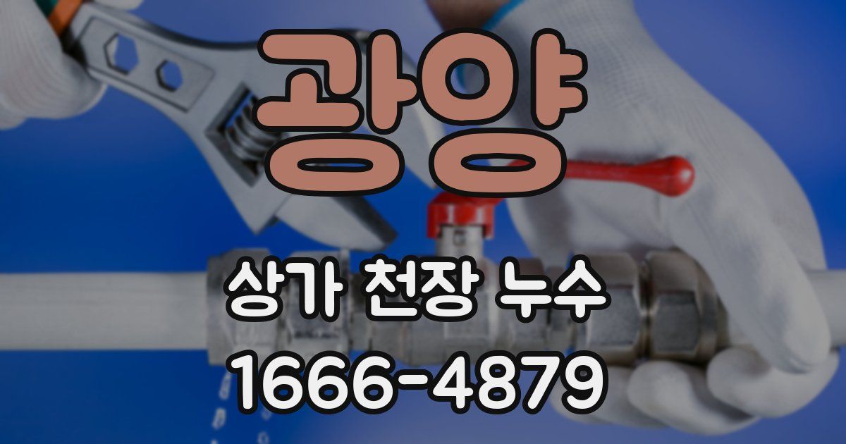 광양 상가 천장 누수
