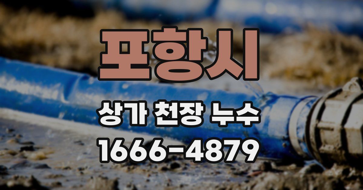포항시 상가 천장 누수