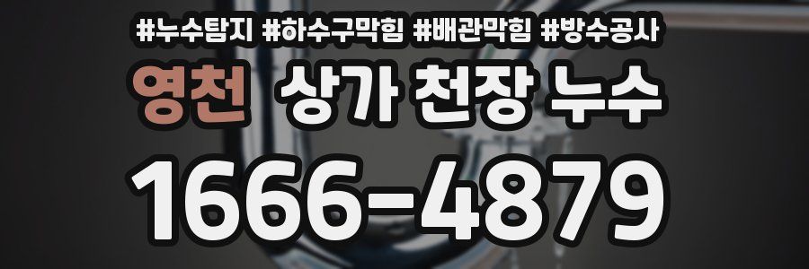영천 상가 천장 누수