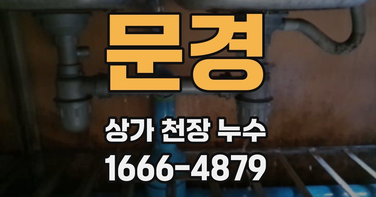 문경 상가 천장 누수