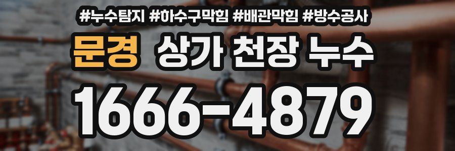 문경 상가 천장 누수