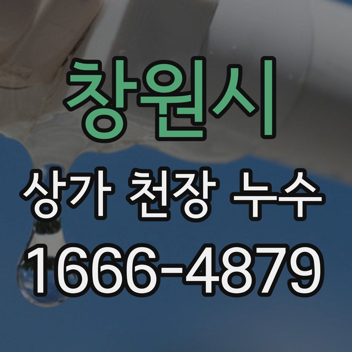 창원시 상가 천장 누수