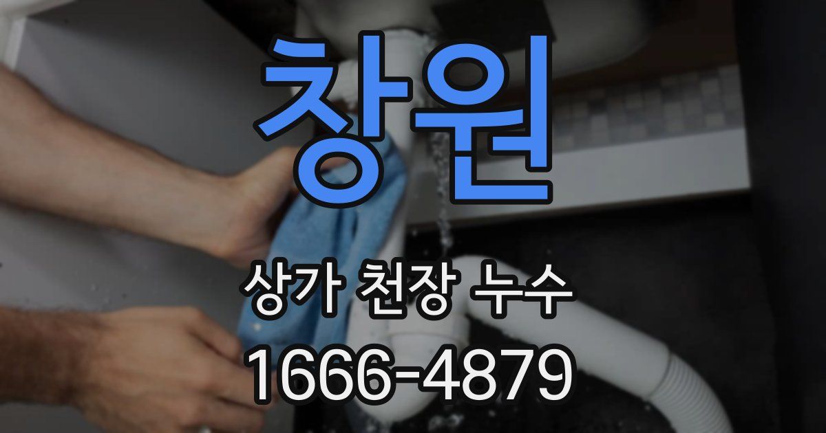 창원 상가 천장 누수