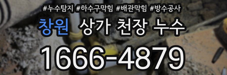 창원 상가 천장 누수