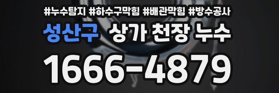 성산구 상가 천장 누수