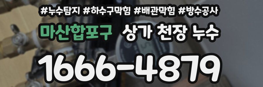 마산합포구 상가 천장 누수