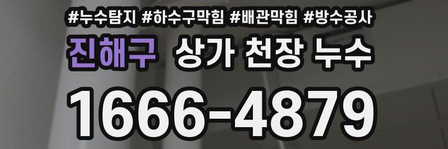 진해구 상가 천장 누수