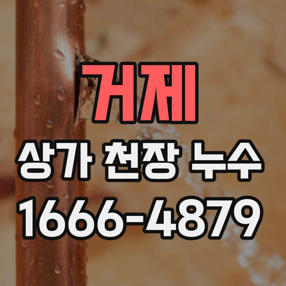 거제 상가 천장 누수
