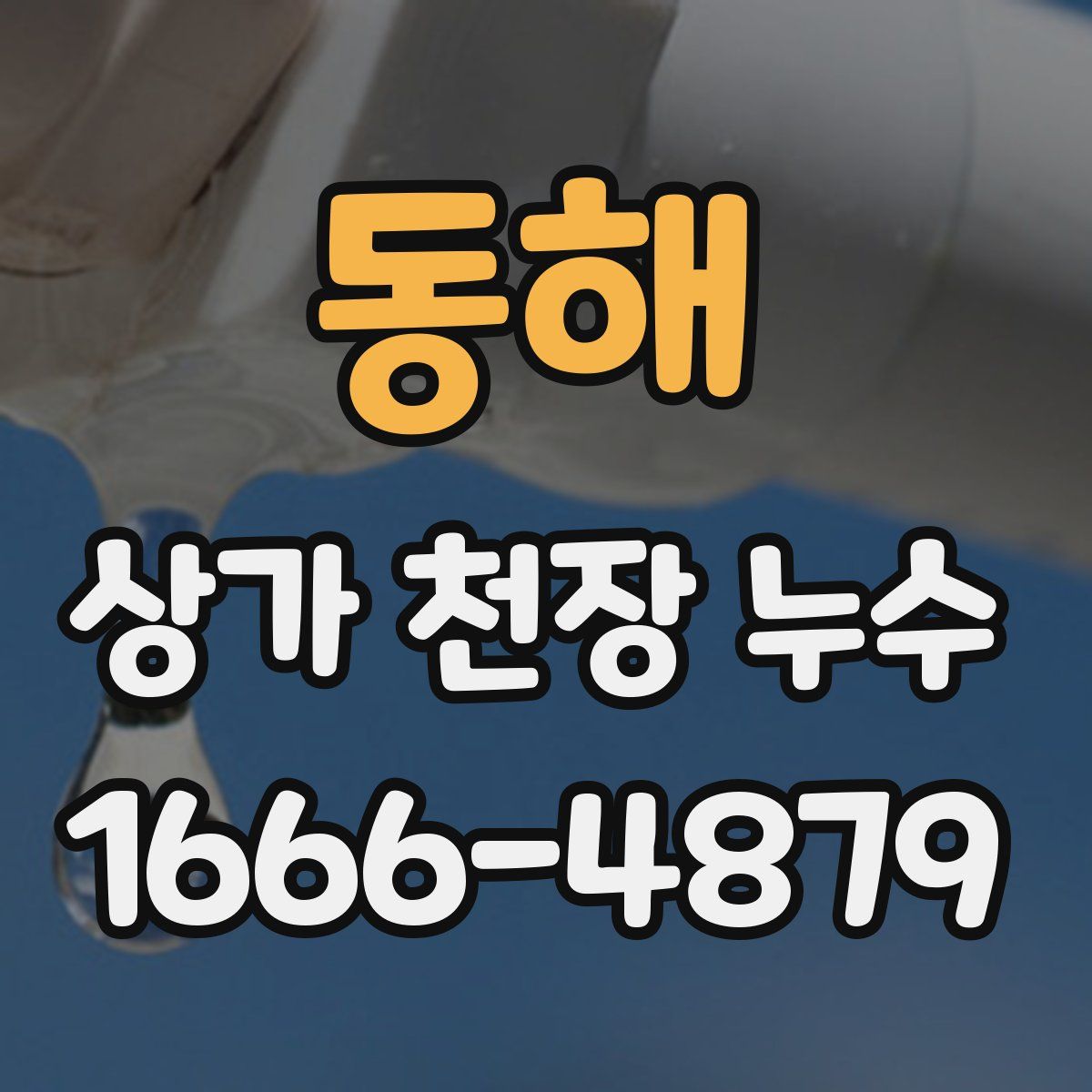 동해 상가 천장 누수