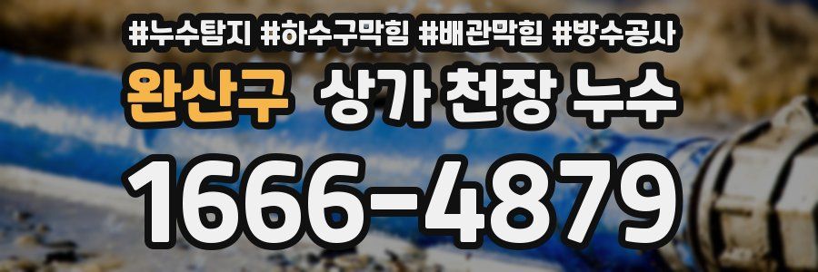 완산구 상가 천장 누수