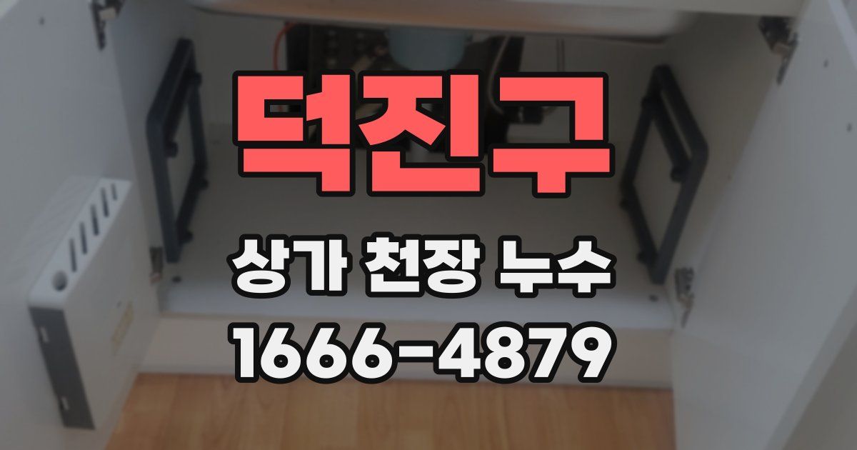 덕진구 상가 천장 누수