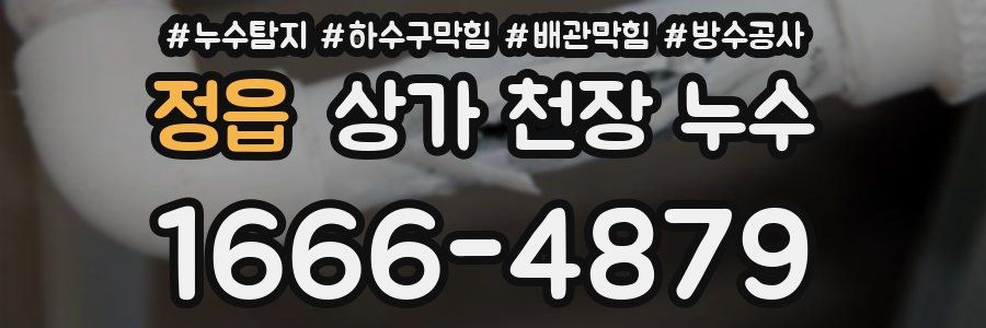 정읍 상가 천장 누수
