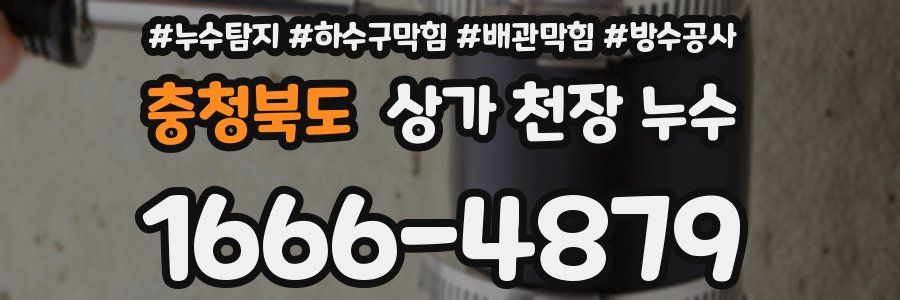 충청북도 상가 천장 누수