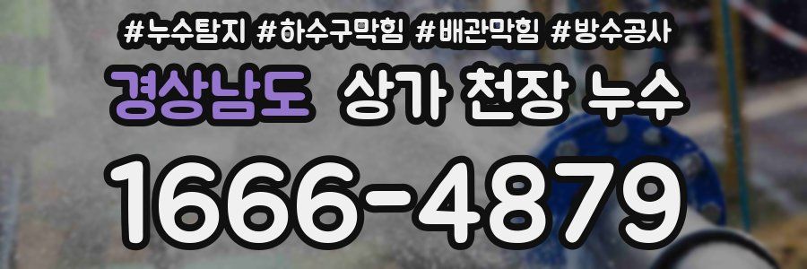 경상남도 상가 천장 누수