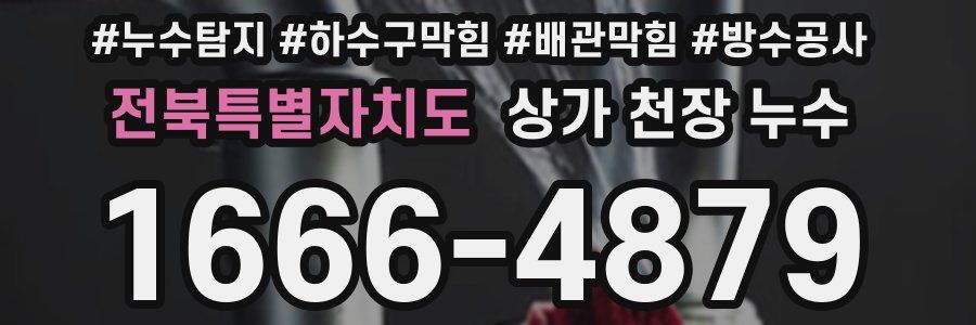 전북특별자치도 상가 천장 누수