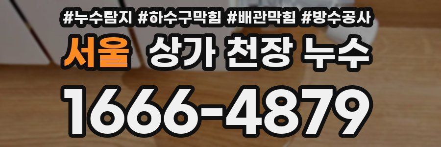 서울 상가 천장 누수