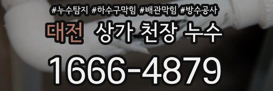 대전 상가 천장 누수