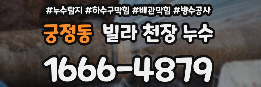 궁정동 빌라 천장 누수