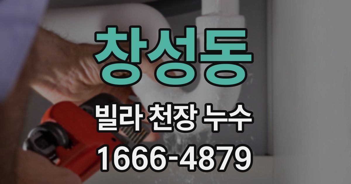 창성동 빌라 천장 누수