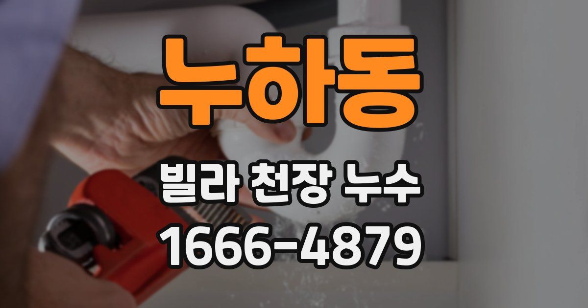누하동 빌라 천장 누수