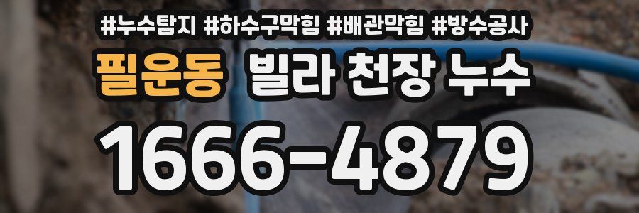 필운동 빌라 천장 누수
