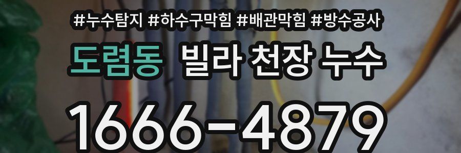 도렴동 빌라 천장 누수