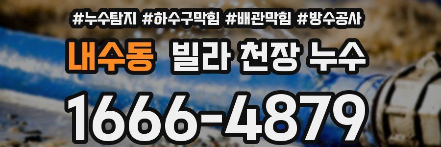 내수동 빌라 천장 누수