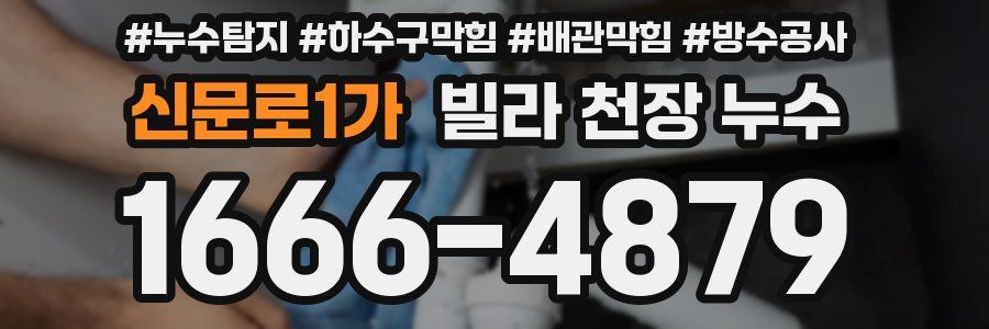 신문로1가 빌라 천장 누수