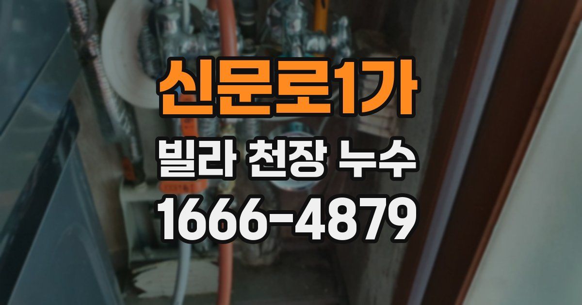 신문로1가 빌라 천장 누수