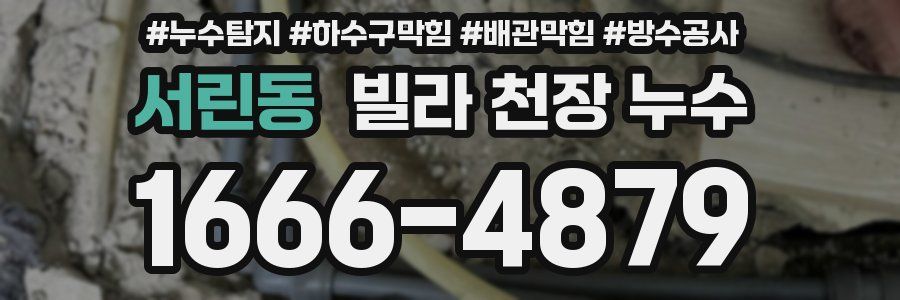 서린동 빌라 천장 누수