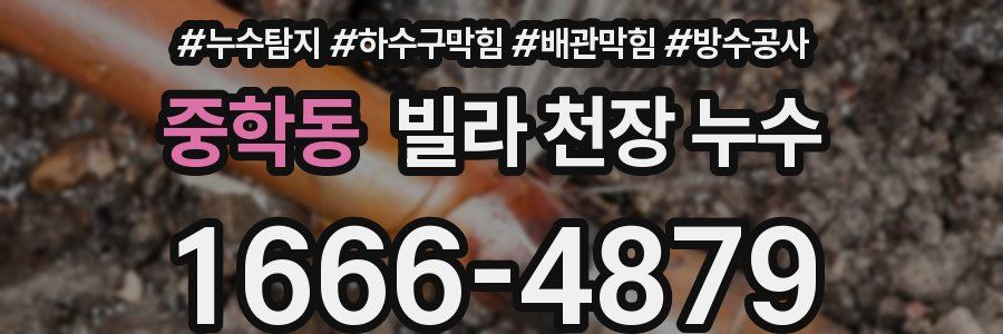 중학동 빌라 천장 누수
