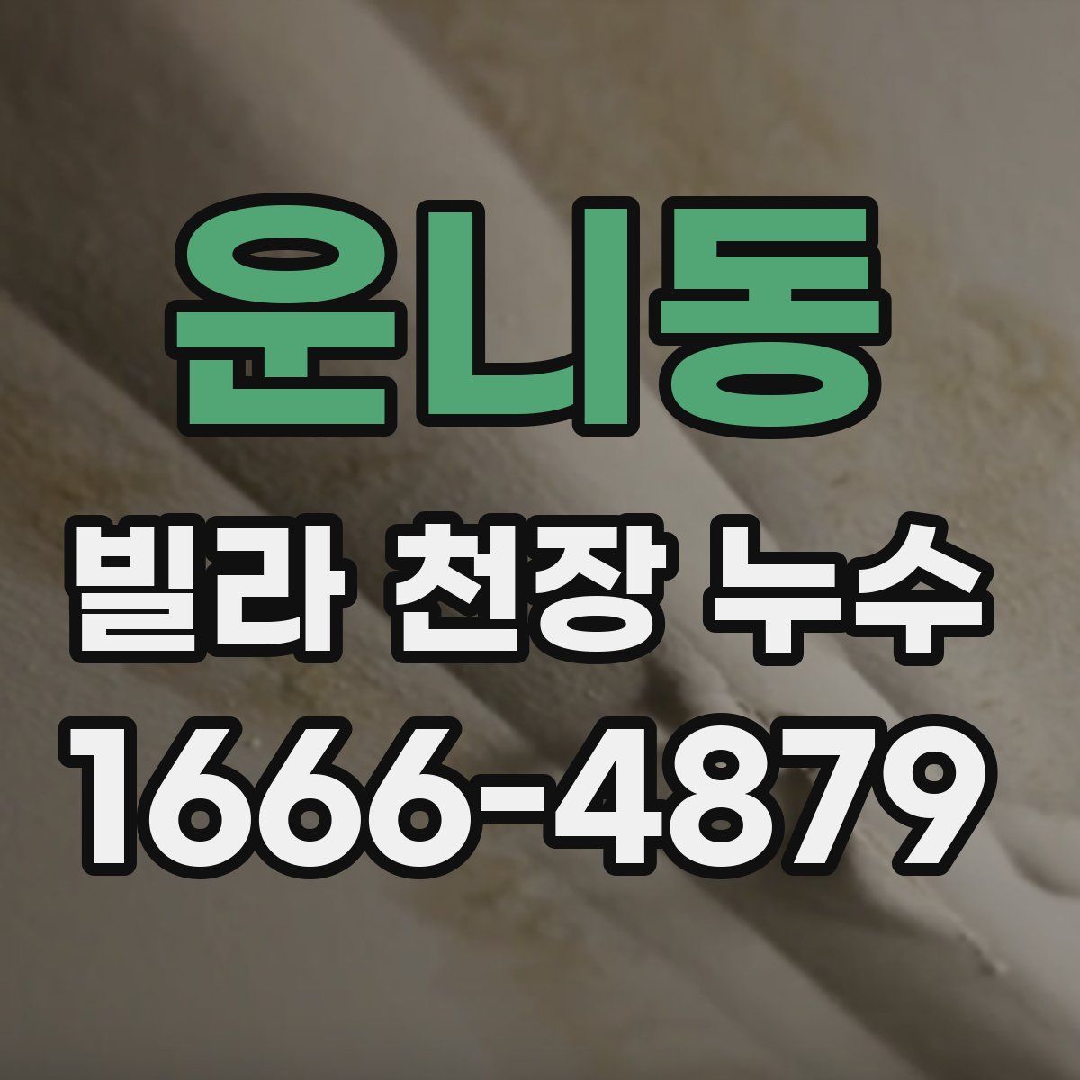 운니동 빌라 천장 누수