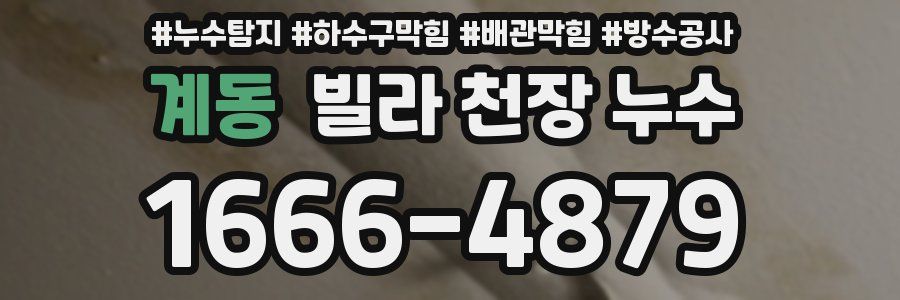 계동 빌라 천장 누수