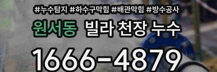 원서동 빌라 천장 누수