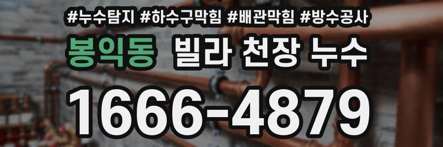 봉익동 빌라 천장 누수