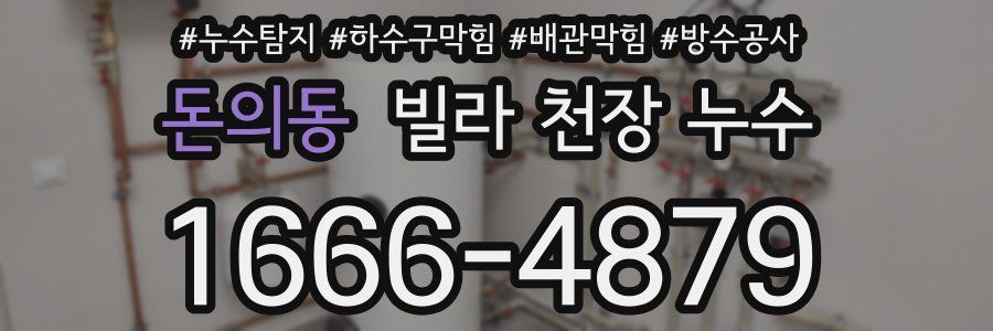 돈의동 빌라 천장 누수