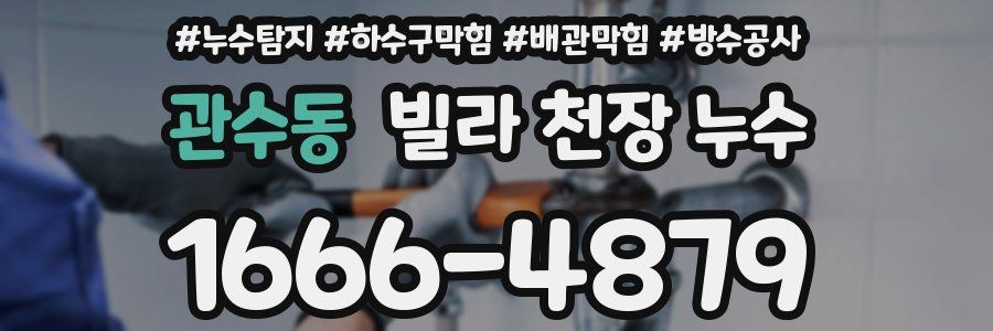 관수동 빌라 천장 누수