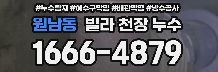 원남동 빌라 천장 누수