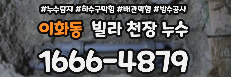 이화동 빌라 천장 누수