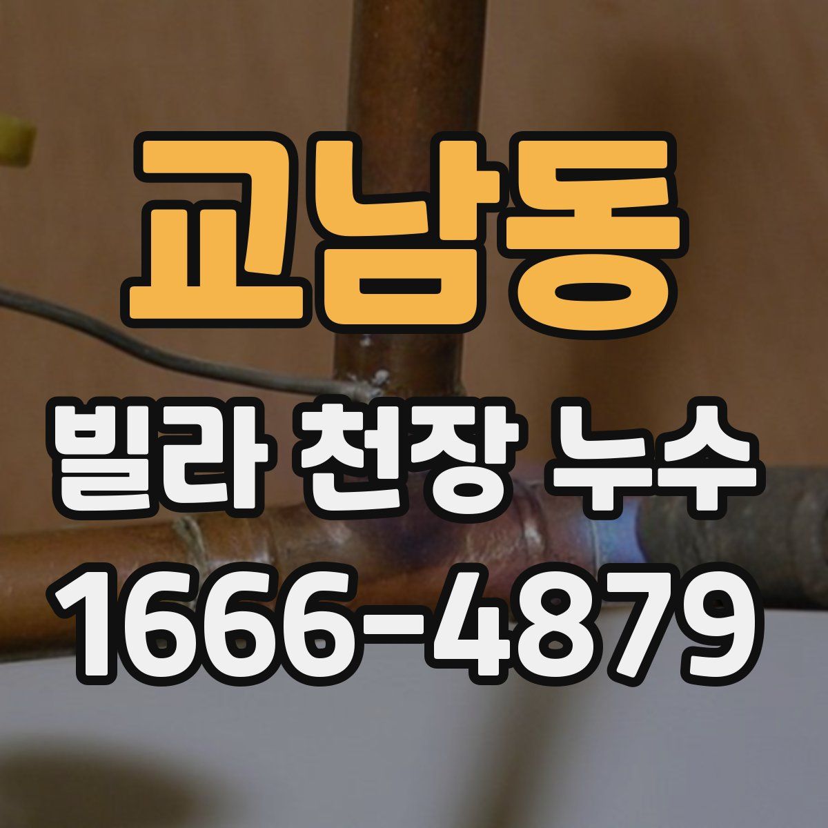 교남동 빌라 천장 누수