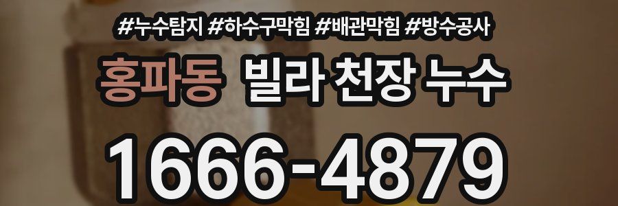 홍파동 빌라 천장 누수