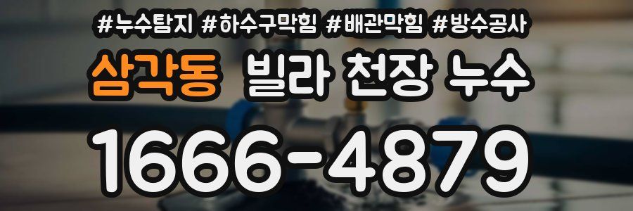 삼각동 빌라 천장 누수