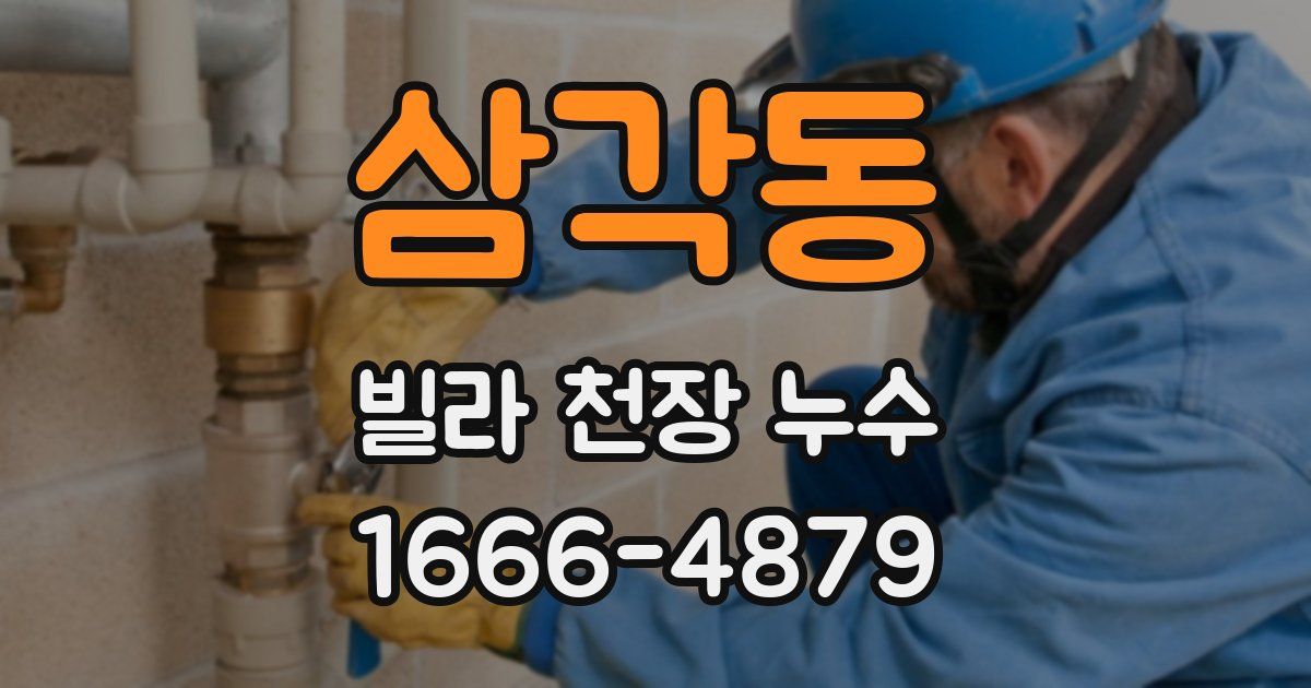 삼각동 빌라 천장 누수