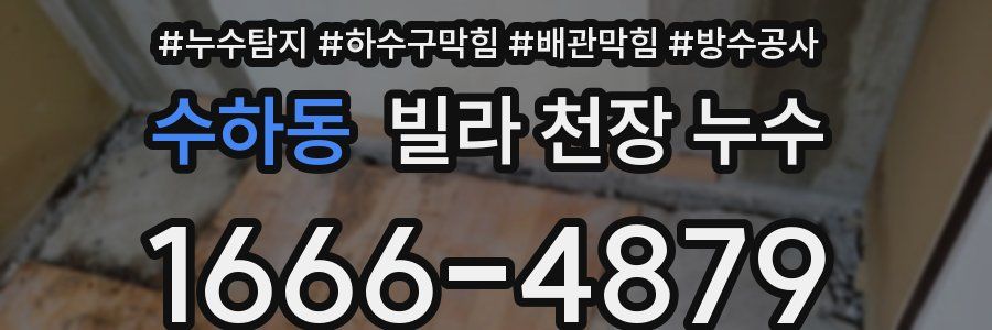 수하동 빌라 천장 누수