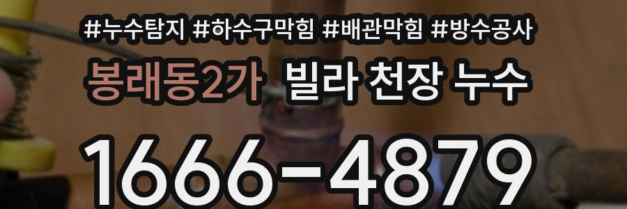 봉래동2가 빌라 천장 누수